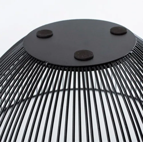Vista 6 de Cesta de Frutas de Alambre de Metal, Cuenco Negro para Frutas y Verduras para Encimera de Cocina, Cesta Redonda de Almacenamiento de Productos