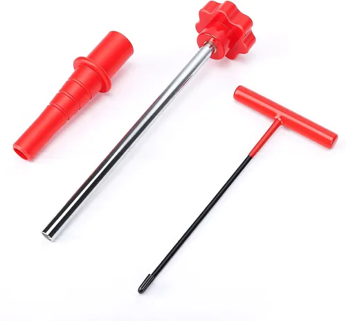 Vista 2 de Quick Change Tire Valve Tool Kit, Valve Stem Core Replacement Installation Tool with T Shape Hook for Cars ATVs Trucks Light Trailers Using TR413