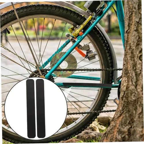 Vista 7 de INOOMP 2 unids Bicicletas Protectores de Cadena de Bicicleta Calcomanías Anti-arañazos Pegatinas de Cadena de Bicicleta Marcos Cintas de Protección