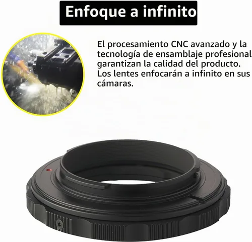Vista 4 de Anillo adaptador de montaje de lente compatible con lente Leica M a cámara Leica o Panosonic L Mount