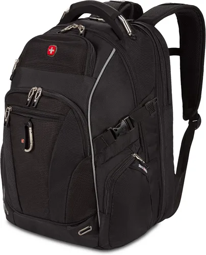 Vista 10 de SwissGear Endure ScanSmart – Mochila para portátil con tecnología TSA aprobada – Compatible con la mayoría de laptops de 17" – Múltiples bolsillos