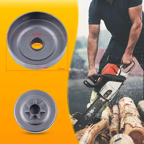 Vista 4 de Bomba de aceite de tambor de embrague Placa de barra de freno Kit de barra de estrangulador para motosierra Husqvarna 142 137 136 36 41