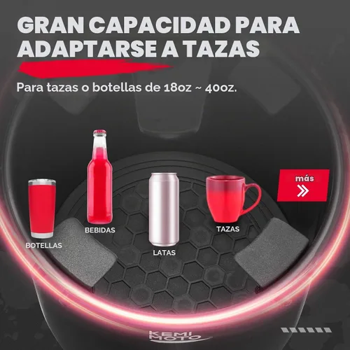 Vista 6 de KEMIMOTO Expansor universal de portavasos – Se adapta a botellas Hydro Flask, Yeti, de 18-40 onzas, 3.0 a 3.8 pulgadas de diámetro, apto