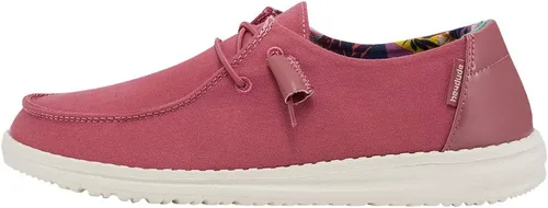 Vista 52 de Hey Dude Wendy Chambray - Zapatos para mujer, mocasines con cordones para mujer, cómodos y ligeros Aurora Blanco 2
