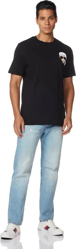 Vista 6 de Karl Lagerfeld Camiseta clásica Karl Character para hombre Negro