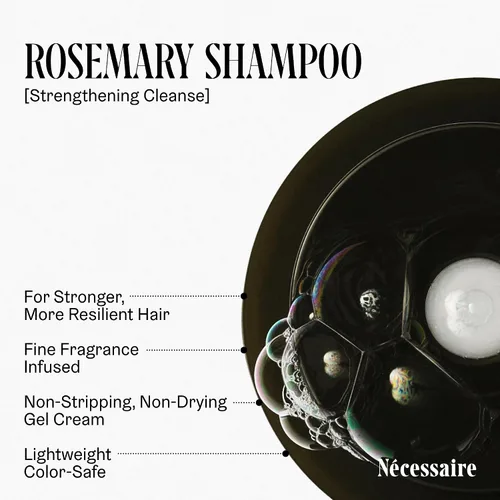 Vista 4 de Nécessaire Rosemary Hair Duo Conjunto de champú y acondicionador de romero fortalecedor multiproteína para cabello adelgazante. Para mujeres +