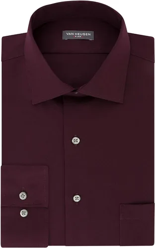 Vista 3 de Camisa Van Heusen de vestir, corte normal, cuello flexible, elástica, lisa, para hombre