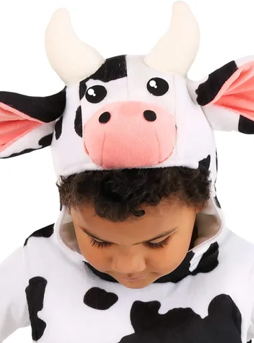 Vista 4 de Disfraz de vaca de burbujas para niños pequeños