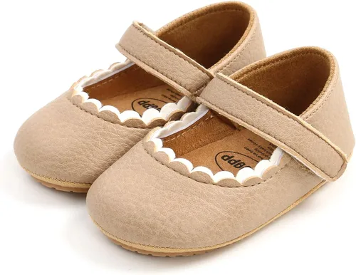 Vista 6 de SOFMUO Mary Jane - Zapatos planos con lazo, zapatos de ballet para niñas pequeñas, primeros caminantes, para boda, Navidad, zapatos de vestir
