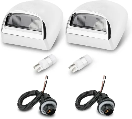 Vista 9 de Bestview Luces de Matrícula Etiqueta Lámpara Trasera con Cubierta de Carcasa Enchufe Bombillas Blancas 6000K Conjunto de Repuesto para Chevy