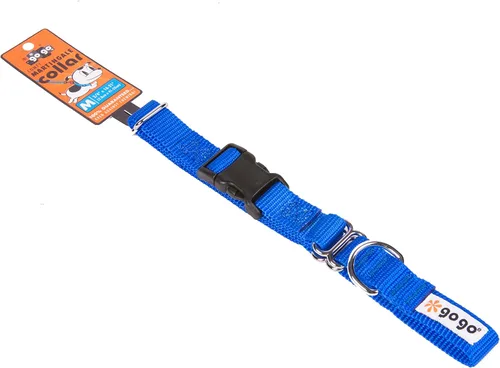 Vista 2 de GoGo Pet Products GoGo - Collar de perro Martingala de 3/4 pulgadas, mediano, color azul