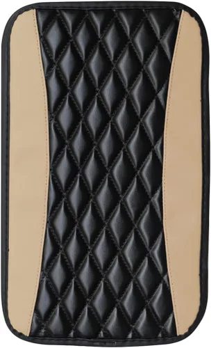 Vista 9 de Moly Magnolia Cojín Acolchado para Consola Central de Automóvil, Cubierta Protectora Universal de Cuero Impermeable para Caja de Asiento