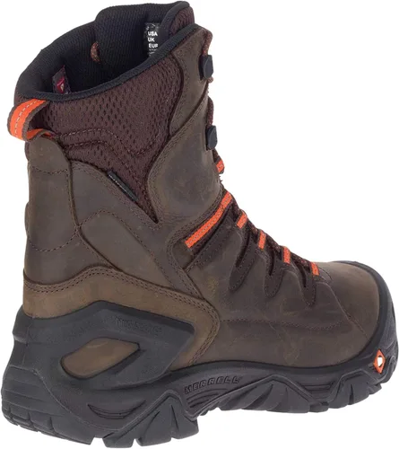 Vista 4 de Merrell Strongfield - Botas de trabajo para hombre (piel, 8.0in, termo, impermeables)