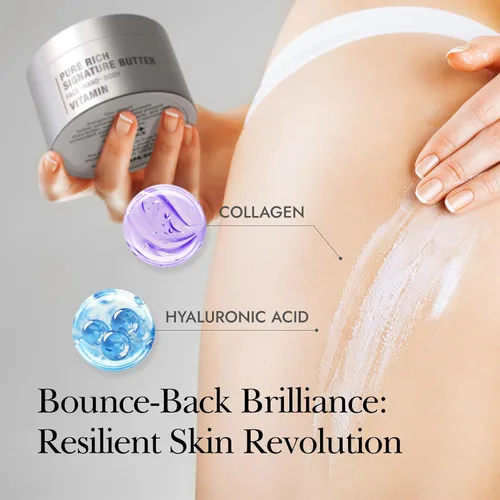 Vista 3 de THERAPISPA Crema corporal hidratante – Crema corporal rica con manteca de karité, ceramidas, colágeno y vitamina B5 para reparar y suavizar la piel