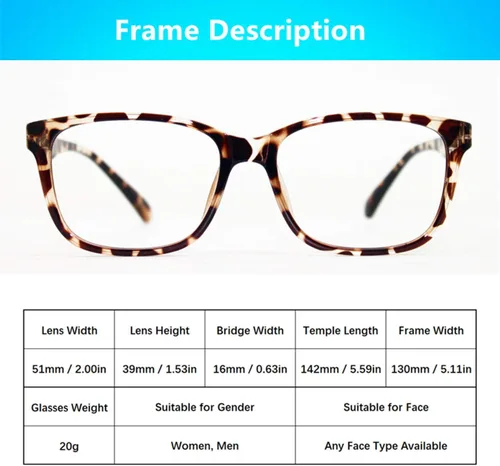 Vista 5 de Lentes de bloqueo de luz azul para mujer, reducen la fatiga ocular, computadora de gran tamaño redondos/cuadrados nerd