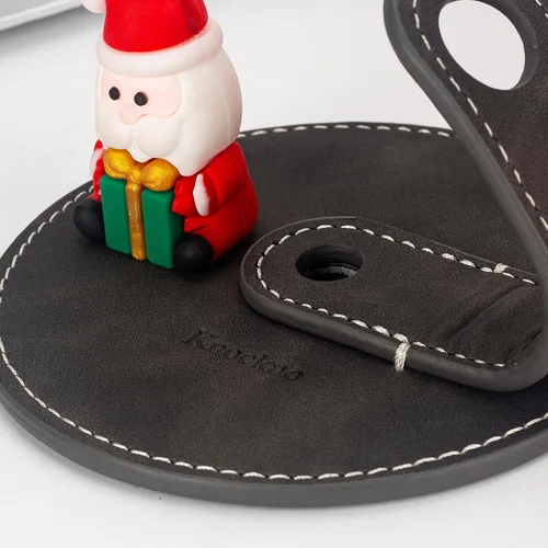 Vista 5 de Soporte de escritorio de cuero para bolígrafo y bolígrafo de escritorio, bolígrafos de regalo de escritura divertidos, decoración de fiesta escolar