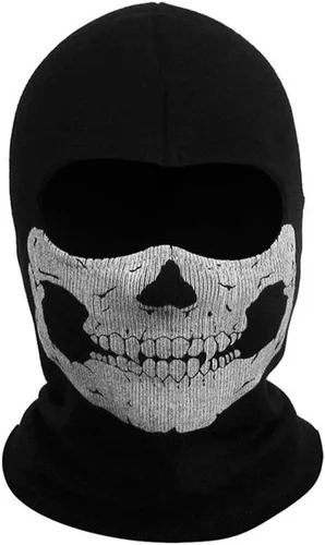 Vista 3 de Pasamontañas Nuoxinus, resistente al viento, máscara de esquí, color negro, máscara de cara completa, máscara para motocicleta, talla única