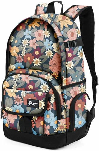 Vista 59 de Mochila escolar estilo Rickyh, mochila de viaje para hombres y mujeres, mochila ligera con compartimento para portátil, Tamaño único