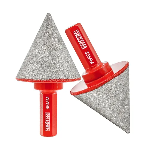 Vista 12 de DT-DIATOOL Brocas biseladas de diamante - Broca de corona de diamante de 4/5 pulgadas x 5/8"-11 rosca para agrandar, recortar, dar forma a agujeros