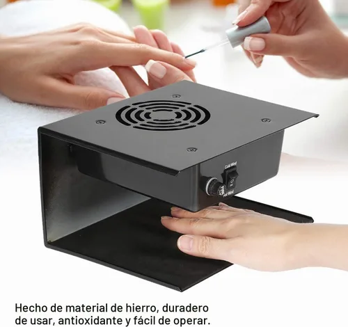 Vista 2 de Secador de esmalte de uñas de 300 W, secado rápido, secado rápido, secado de uñas, secador de esmalte de gel para manos y pies, viento caliente
