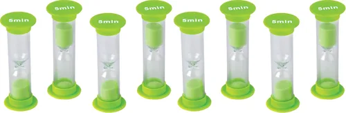 Vista 5 de Temporizadores de arena de 3 minutos, mini (paquete de 2)