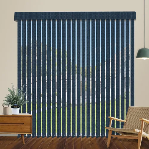 Vista 37 de Persianas verticales opacas sin cordón, persianas de tela con listones de 3.5 pulgadas, persianas verticales con protección UV, tamaño súper grande