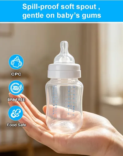 Vista 6 de Boquillas de repuesto compatibles con biberones anticólicos Philips Avent, pezones de silicona suave, flujo 2, 3.3 ft+, flujo lento, sin BPA, apto
