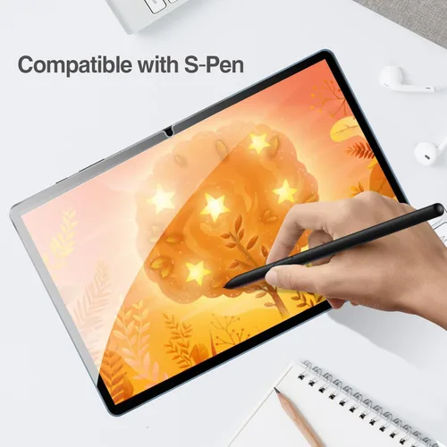 Vista 7 de Paquete de 2 protectores de pantalla para Galaxy Tab A11/A9 de 8.7 pulgadas 2025/2023, protector de película de vidrio templado para tableta Samsung