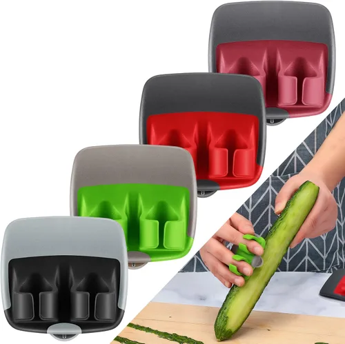 Vista 7 de Mudder 4 Piezas Pelador de Verduras de Dedo y Palma para Cocina, Pelador de Frutas y Patatas con Cómodo Agarre de Goma para Calabaza, Zanahoria