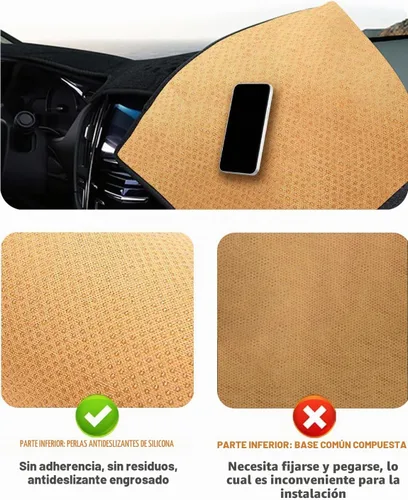 Vista 6 de Cubierta de tablero para GMC Sierra/Chevy Chevrolet Silverado 2007 2008 2009 2010 2011 2012 2013 modelos con dos guanteras protector de tablero