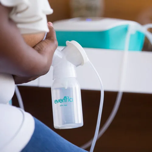 Vista 7 de Evenflo Feeding Accesorios de bombeo negro para lactancia materna – con biberones, bolsas y adaptadores de extractor de leche