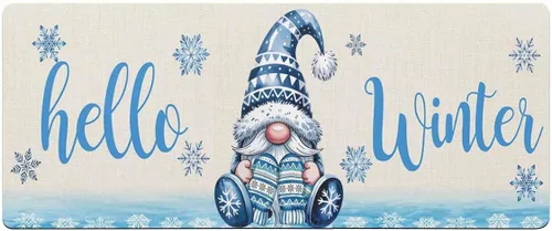 Vista 7 de Tapete de baño de gnomos de Navidad para bañera, antideslizante, de secado rápido y absorbente, tierra de diatomeas, fregadero, dormitorio, cocina