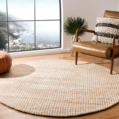 Vista 21 de SAFAVIEH Marbella Collection - Alfombra decorativa, 2 pies 3 pulgadas x 4 pies, marfil, yute hecho a mano, ideal para zonas de alto tráfico