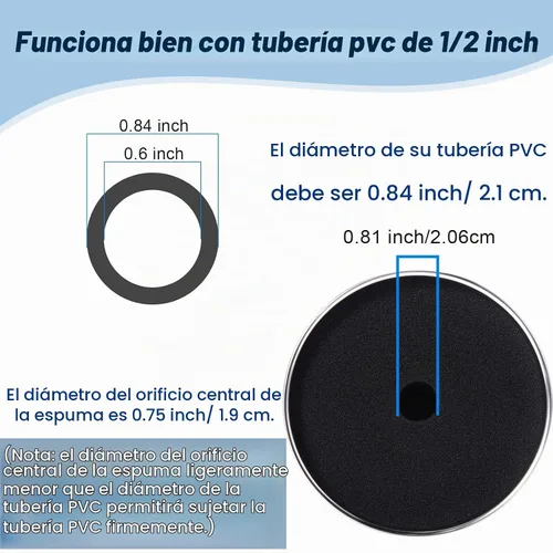 Vista 5 de Honoson 4 tamaños, 8 piezas de vasos de espuma Turner para vasos de espuma de PVC de 1/2 pulgada, accesorios para todos los vasos de 10 a 40 onzas