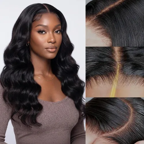 Vista 8 de Pelucas de cabello humano de 28 pulgadas con encaje frontal de color marrón rojizo de 5 x 5, pelucas de cierre de encaje HD para mujeres negras