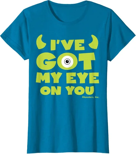 Vista 36 de Disney Pixar Monsters Inc Mike Wazowski Eye On You - Camiseta, Negro, S