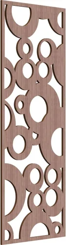Vista 29 de 9 3/8"W x 24 3/8"H x 1/4"T Farwell Decorativos Paneles de Pared de Madera Calado, Hickory