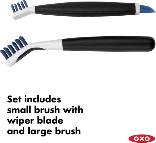 Vista 8 de OXO, Blue Good Grips - Juego de cepillos de limpieza profunda