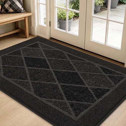 Vista 37 de BEQHAUSE - Tapete para puerta de 20 x 32 pulgadas, antideslizante, color beige