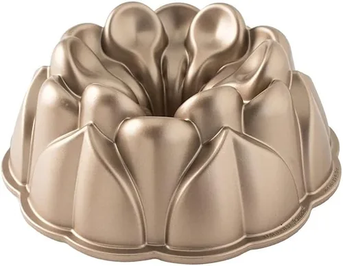 Vista 11 de Nordic Ware molde para pastel con forma de rosebud, capacidad de 2.25 tazas, color tofe