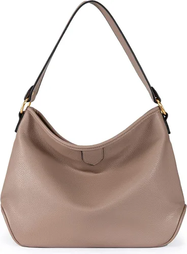 Vista 4 de Medium Women Shoulder Bag Casual Hobo Purses Daily Handbag for Everyday Use *Negro sólido