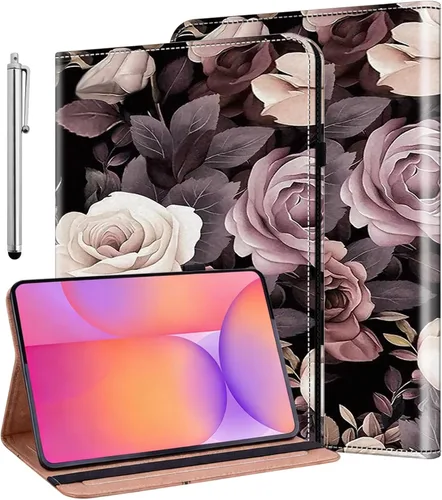 Vista 12 de ALILANG Funda para Samsung Galaxy Tab S5e de 10,5 pulgadas con lápiz capacitivo, a prueba de golpes plegable, negro (black horse)
