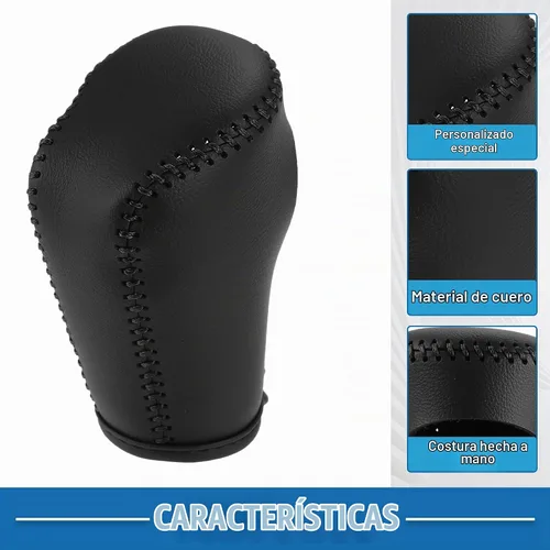Vista 4 de Funda para palanca de cambios de coche para Mazda CX-5 17-22 Negro