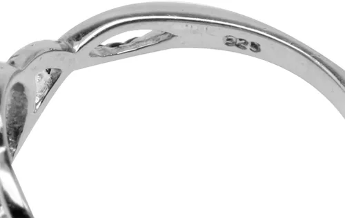 Vista 4 de Silvershake 5MM Round Shape Cabochon Stone 925 Sterling Silver Minimalist Modern Wavy Ring Jewelry for Women