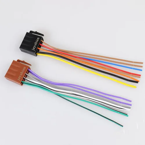 Vista 7 de Adaptador de arnés de cable para radio estéreo de coche, arnés de cable de radio ISO de 16 pines con conector de acoplamiento reemplazable