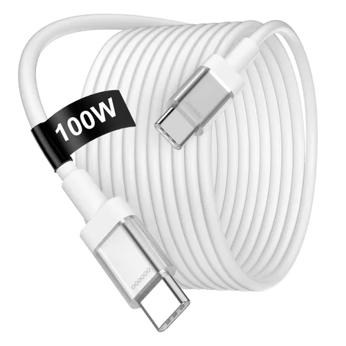Vista 11 de Cable USB C a USB C de 3 pies 100 W, cable de carga rápida tipo C para iPhone 17e 17 16 Pro Max 15/iPad Pro 10 11/MacBook Air, para Samsung S26 S25
