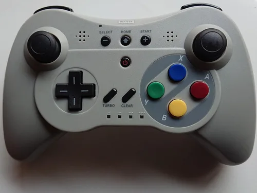 Vista 2 de NEXiLUX Wireless Classic Pro Controller Gamepad Compatible with Nintendo Wii U, Gray