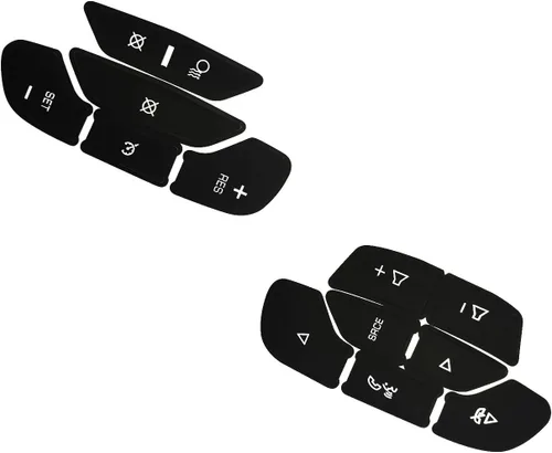 Vista 3 de AtticZone Steeing Wheel - Kit de reparación de botón de salpicadero, calcomanías compatibles con Cadillac Escalade ESV EXT 2007 2008-2014