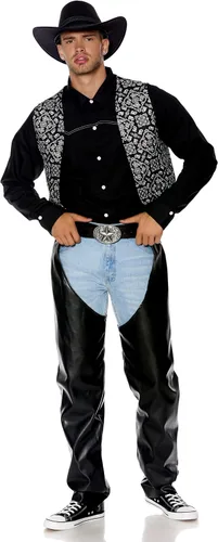 Vista 4 de Forplay Lets Ride - Disfraz de vaquero para hombre