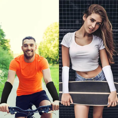 Vista 4 de 4 pares de fundas protectoras de brazo para piel fina, cubierta